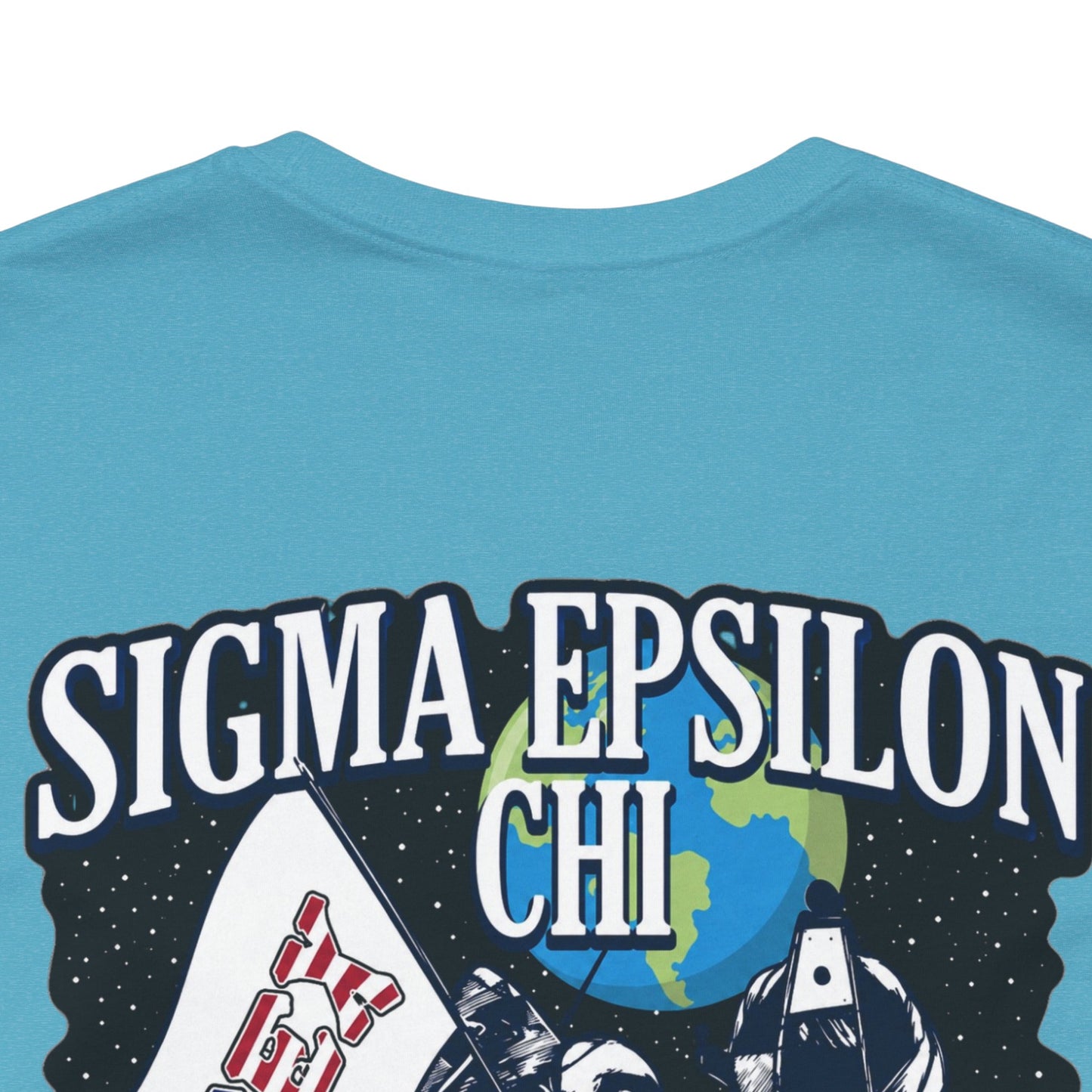 Sigma Epsilon Chi Fraternity Moon Landing T-Shirt — Fall Rush 26 Tee