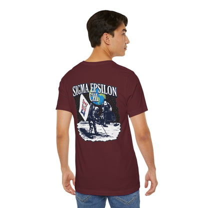 Sigma Epsilon Chi Fraternity Moon Landing T-Shirt — Fall Rush 26 Tee