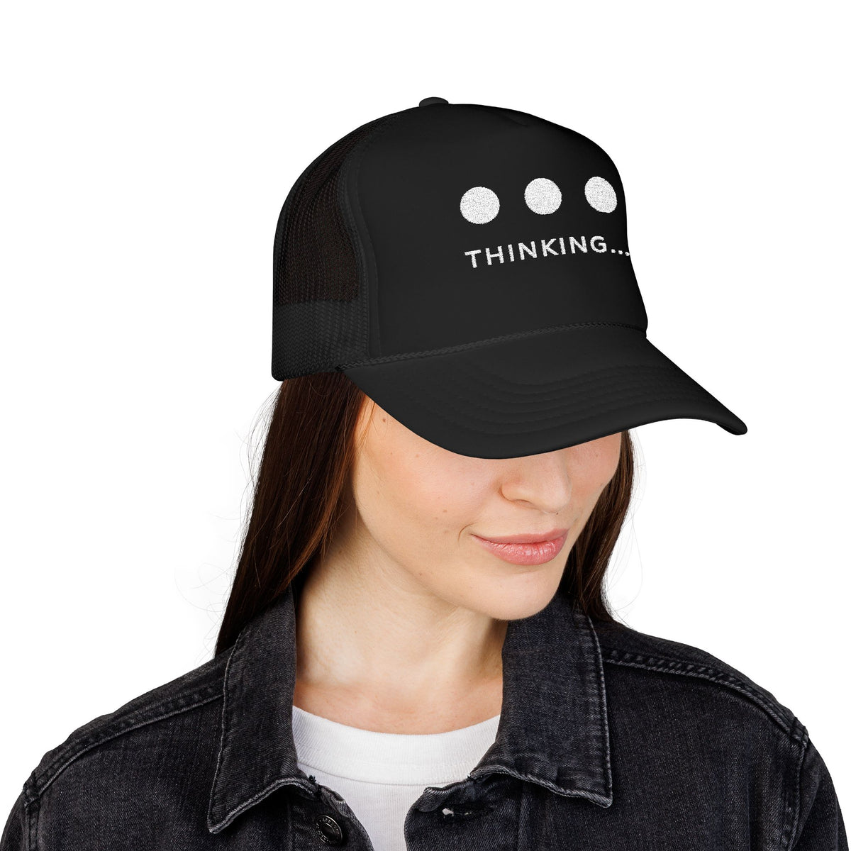 NEURALINK — Thinking, Automated Black Trucker Cap
