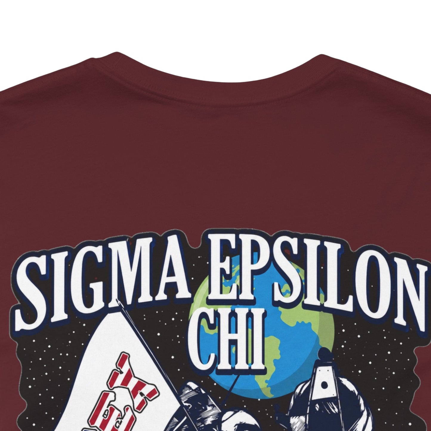 Sigma Epsilon Chi Fraternity Moon Landing T-Shirt — Fall Rush 26 Tee