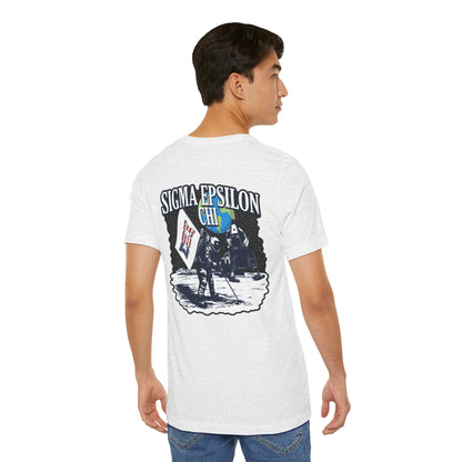 Sigma Epsilon Chi Fraternity Moon Landing T-Shirt — Fall Rush 26 Tee
