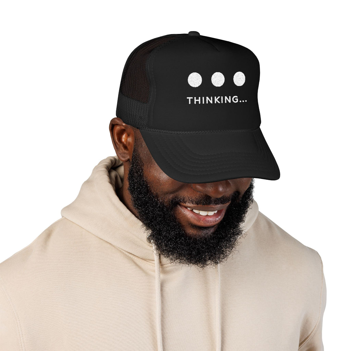NEURALINK — Thinking, Automated Black Trucker Cap