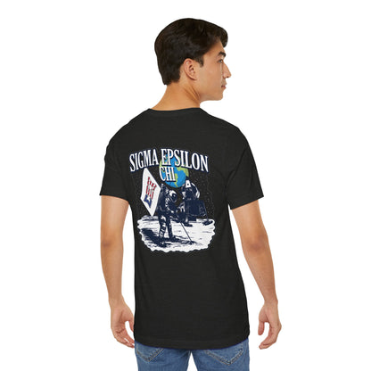 Sigma Epsilon Chi Fraternity Moon Landing T-Shirt — Fall Rush 26 Tee