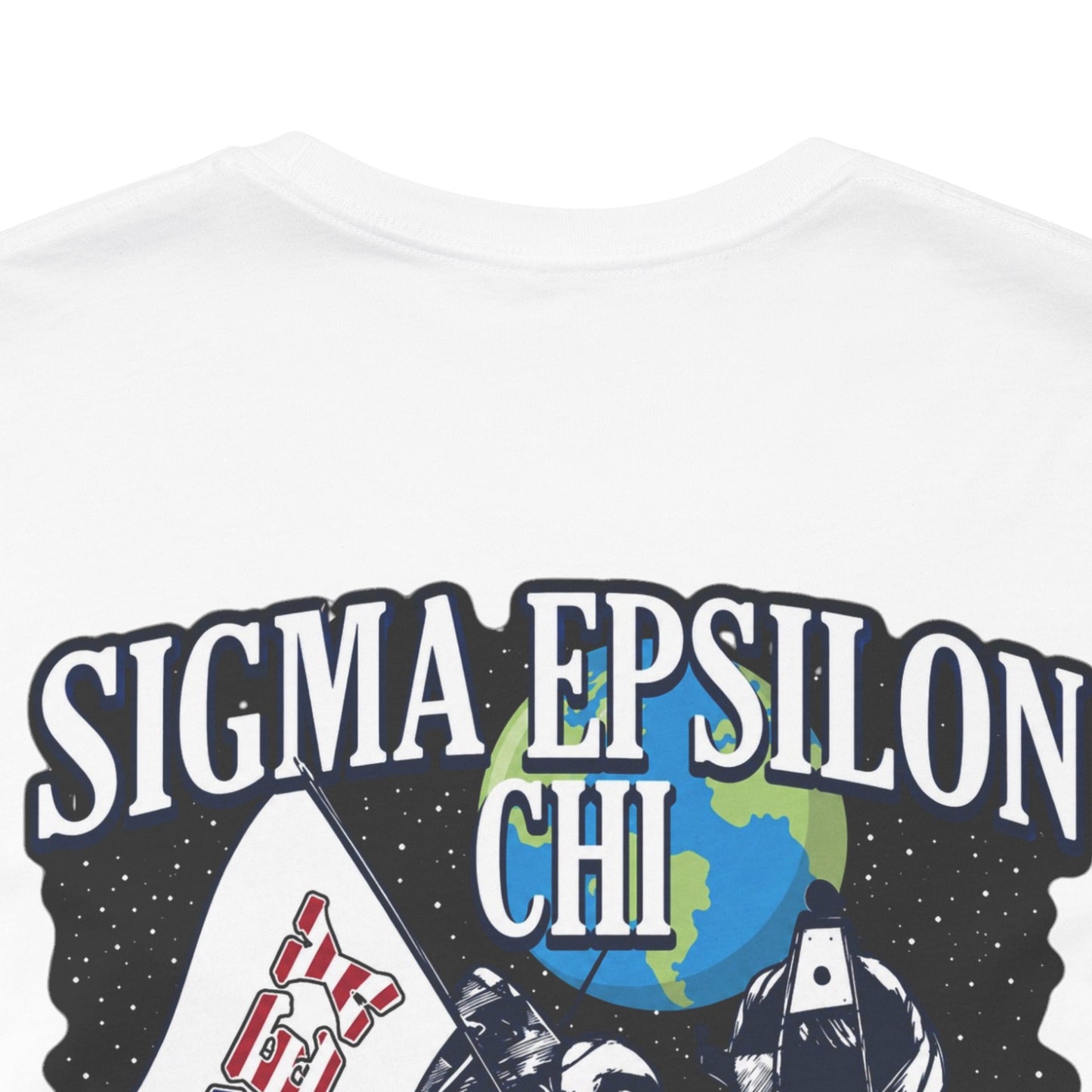 Sigma Epsilon Chi Fraternity Moon Landing T-Shirt — Fall Rush 26 Tee