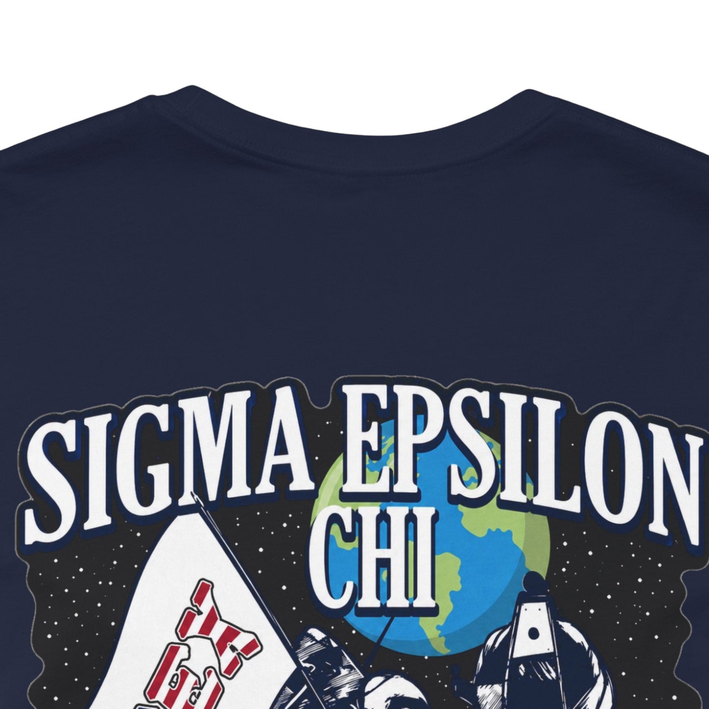 Sigma Epsilon Chi Fraternity Moon Landing T-Shirt — Fall Rush 26 Tee
