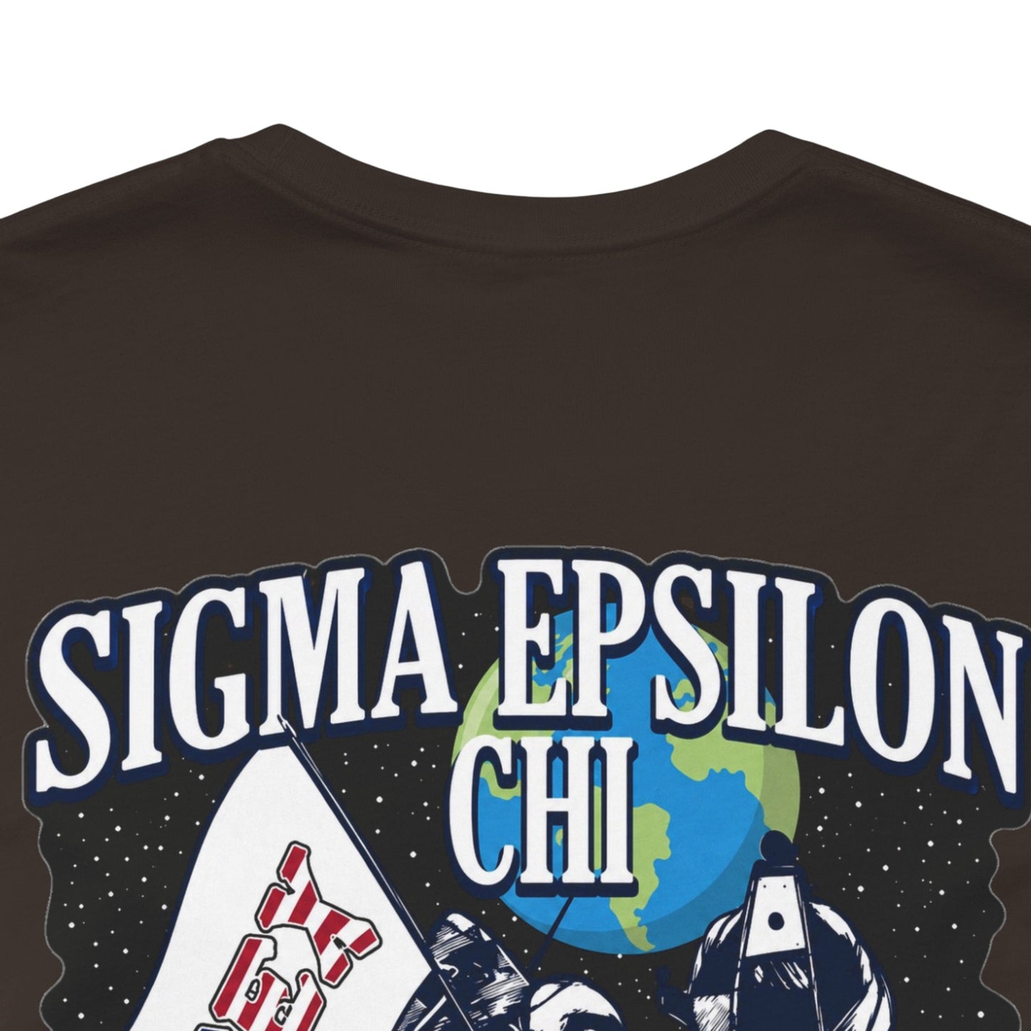 Sigma Epsilon Chi Fraternity Moon Landing T-Shirt — Fall Rush 26 Tee