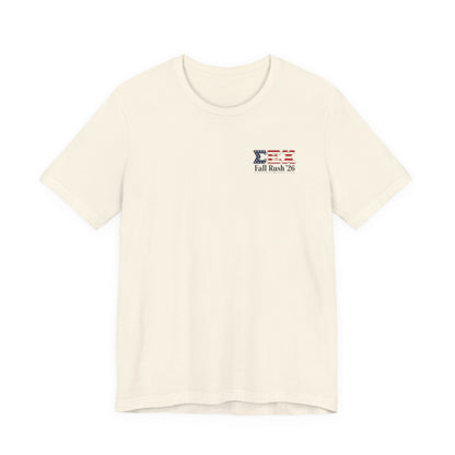 Sigma Epsilon Chi Fraternity Moon Landing T-Shirt — Fall Rush 26 Tee