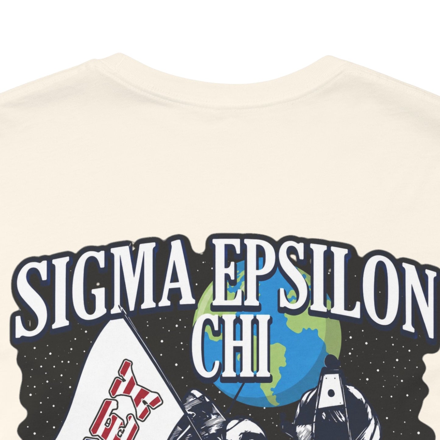 Sigma Epsilon Chi Fraternity Moon Landing T-Shirt — Fall Rush 26 Tee