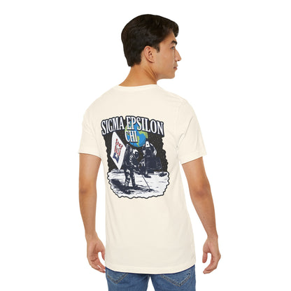 Sigma Epsilon Chi Fraternity Moon Landing T-Shirt — Fall Rush 26 Tee