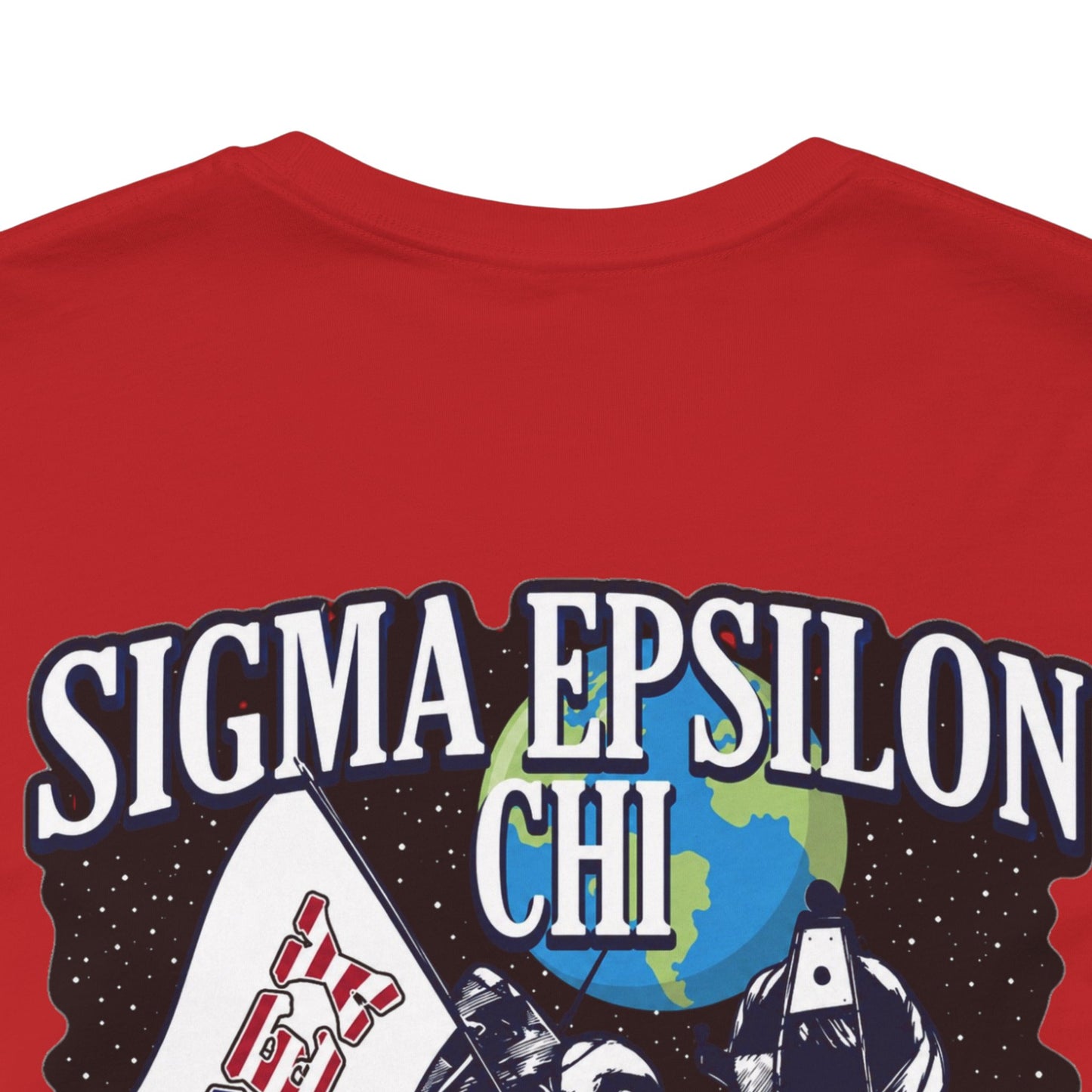 Sigma Epsilon Chi Fraternity Moon Landing T-Shirt — Fall Rush 26 Tee