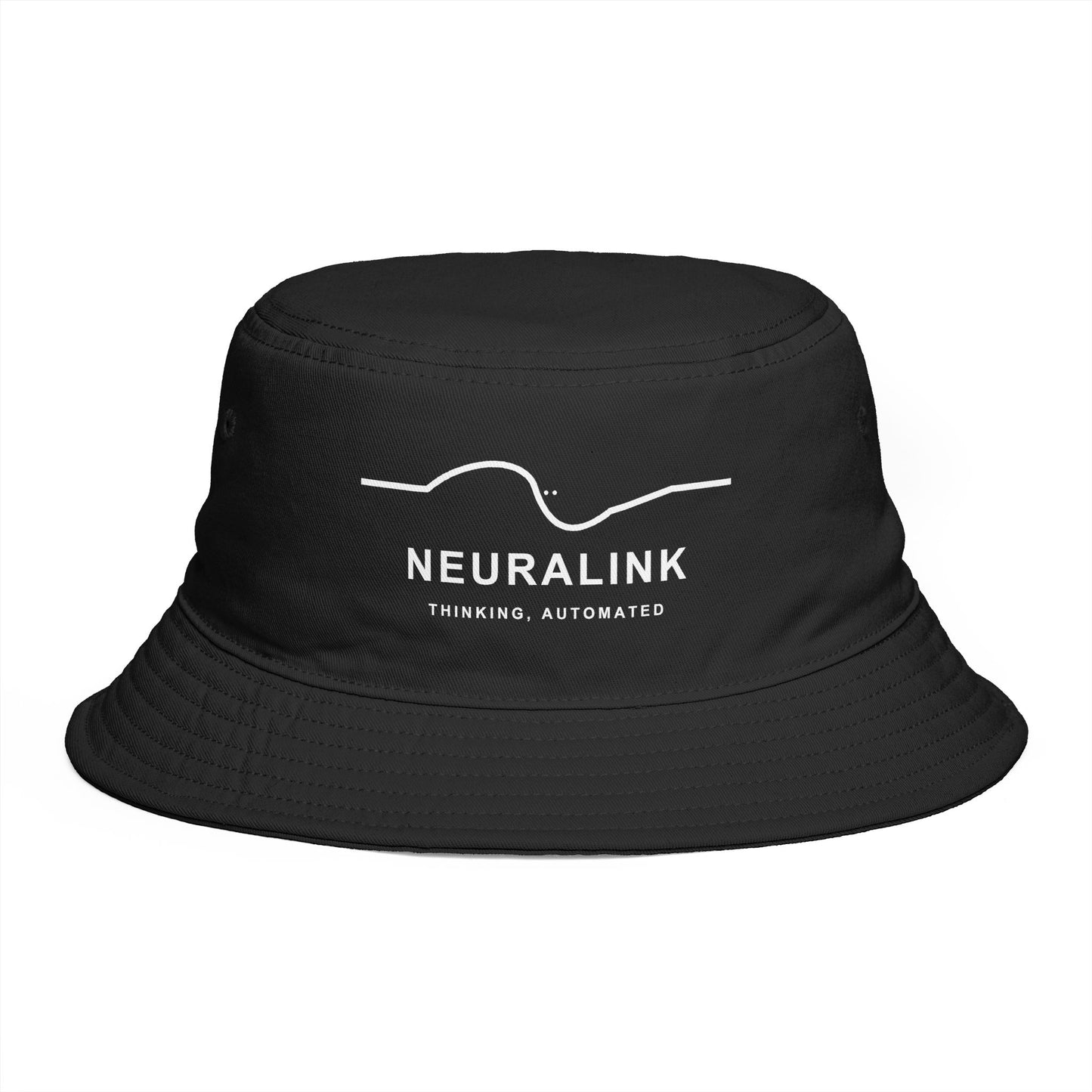 NEURALINK — Thinking, Automated Black Bucket Hat