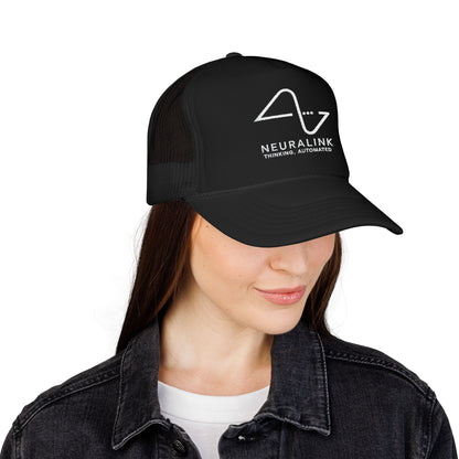 NEURALINK — Thinking, Automated Black Trucker Cap