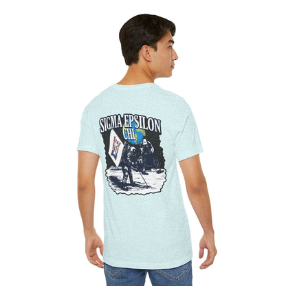 Sigma Epsilon Chi Fraternity Moon Landing T-Shirt — Fall Rush 26 Tee