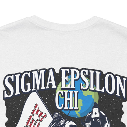 Sigma Epsilon Chi Fraternity Moon Landing T-Shirt — Fall Rush 26 Tee