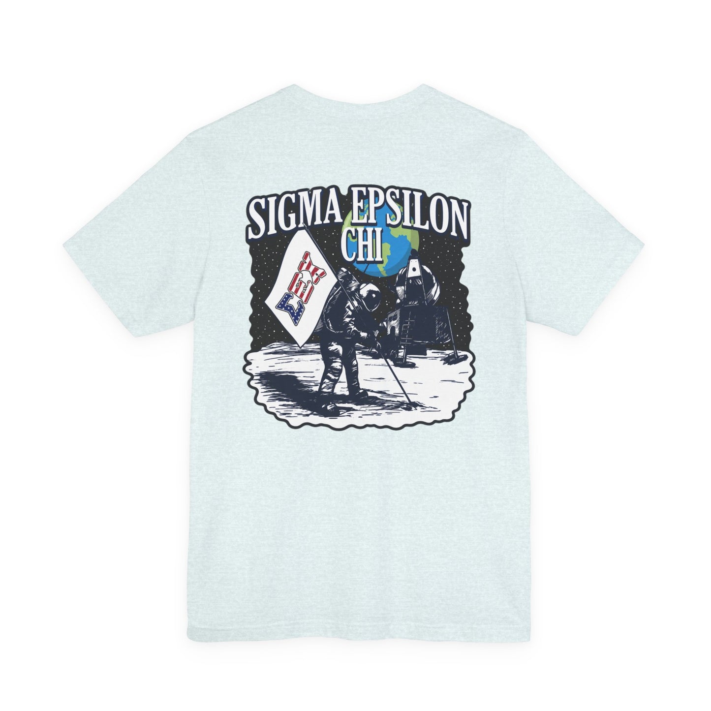 Sigma Epsilon Chi Fraternity Moon Landing T-Shirt — Fall Rush 26 Tee