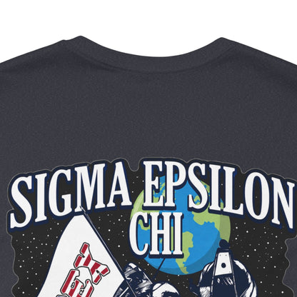 Sigma Epsilon Chi Fraternity Moon Landing T-Shirt — Fall Rush 26 Tee