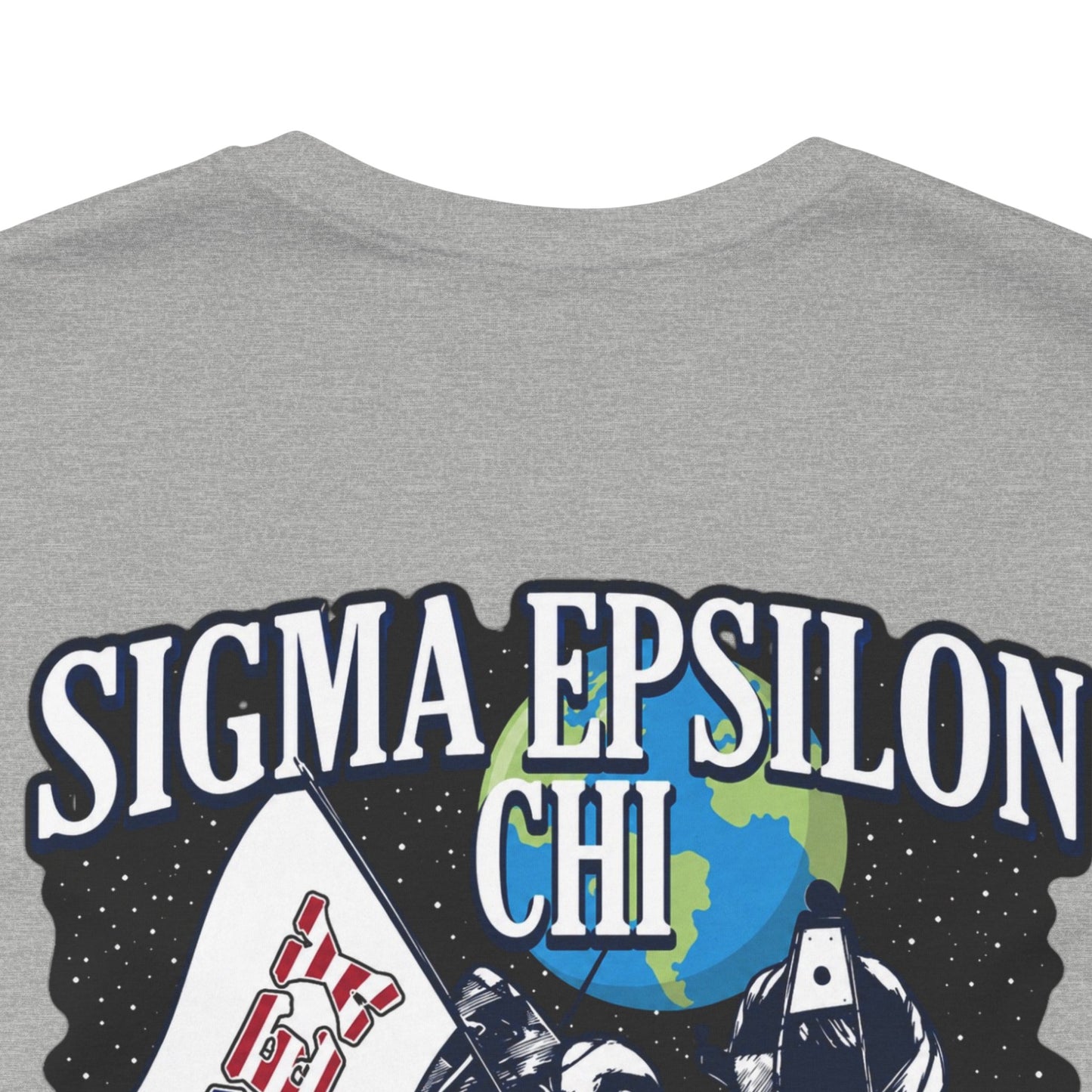 Sigma Epsilon Chi Fraternity Moon Landing T-Shirt — Fall Rush 26 Tee