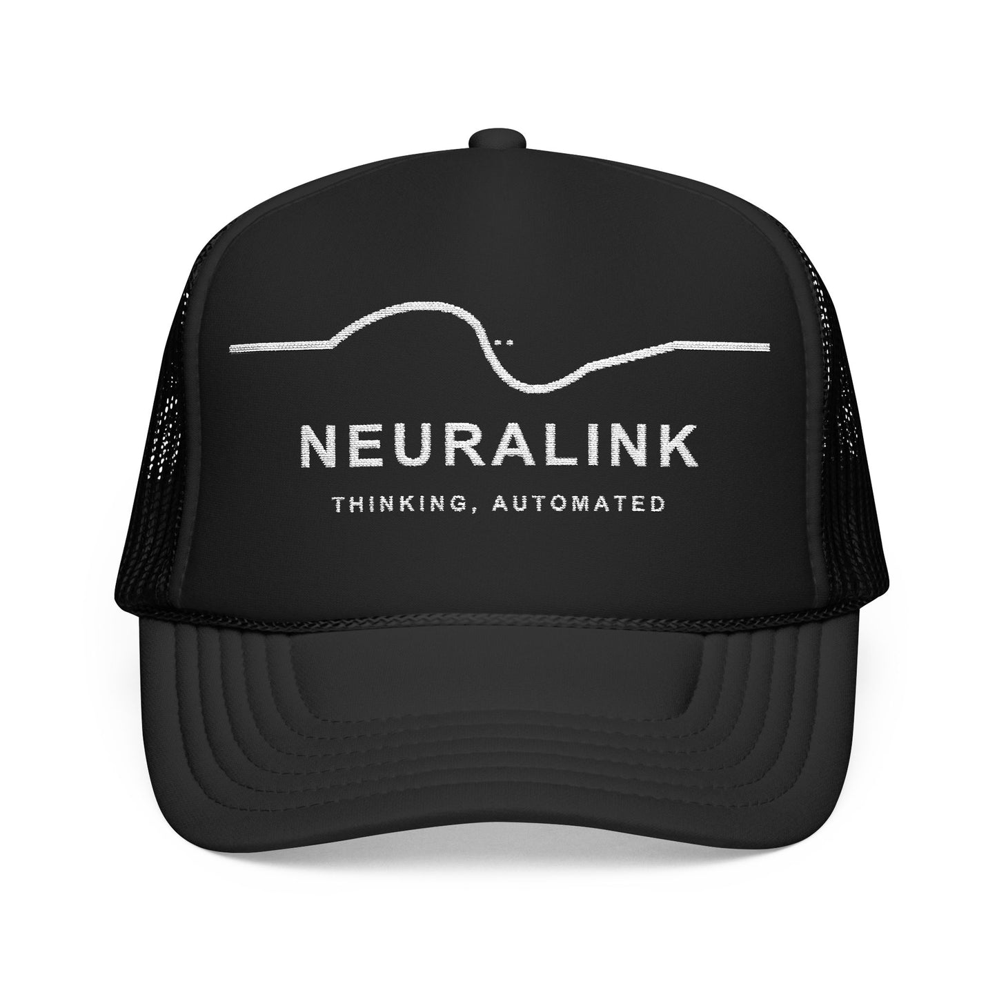 NEURALINK — Thinking, Automated Black Trucker Cap