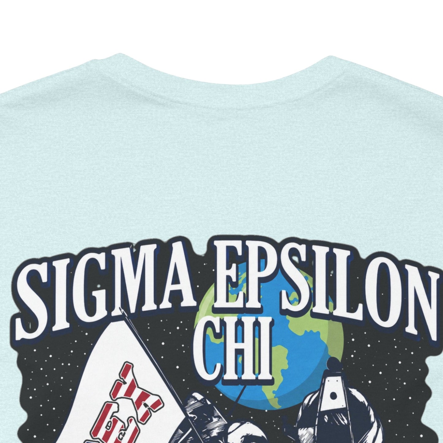 Sigma Epsilon Chi Fraternity Moon Landing T-Shirt — Fall Rush 26 Tee