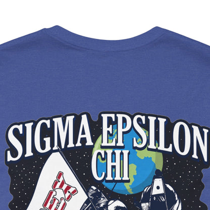 Sigma Epsilon Chi Fraternity Moon Landing T-Shirt — Fall Rush 26 Tee