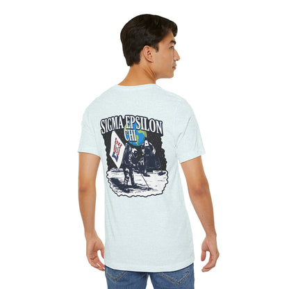 Sigma Epsilon Chi Fraternity Moon Landing T-Shirt — Fall Rush 26 Tee